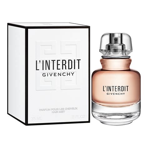 l'interdit givenchy parfum pour les cheveux